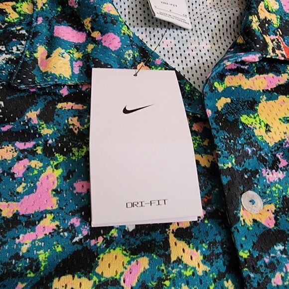 Nike Sportswear NSW Trek Division USA Button Down Top Shirt Dri-Fit Camo Small S - Picture 9 of 13